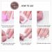 Gortin Pink Acrylic Press On Toe Nails - 24 Pcs Short Square False Toenails for Women - Buy Online on GoSupps.com