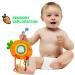 Buy Jiosdo Montessori Sensory Baby Toys - Silicone Pull String Rattle & Engine Toys (6 Months - 1 Year) - Orange Carrot - Buy Online on GoSupps.com