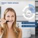 2 Pack Rechargeable Electric Toothbrushes for Adults and Kids - Sonic Whitening Tooth Brush with 8 Heads, 6 Modes, Smart Timer, Waterproof - Black/White Set - Buy Online on GoSupps.com