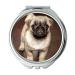 Mirror Compact Mirror Pug Puppy Dog Animal Cute pocket mirror portable mirror