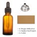 AOZITA 1oz Eye Dropper Bottles Set - Dark Amber Glass Tincture Bottles with Funnels & Labels - Leakproof Essential Oils Storage for Travel - Buy Online on GoSupps.com