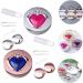 Solustrie 10 STK Contact Lens Container & Organizer - Ceramic Travel Case for Colored Lenses Toothbrush Holder & Cleaning Box - Buy Online on GoSupps.com