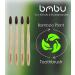 Bamboo Toothbrush 4 Pack - Medium/Soft Charcoal Bristles, Wooden Handle - Eco-Friendly Vegan Product, BPA Free - Sustainably Grown in Recycled Biodegradable Packaging - Buy Online on GoSupps.com