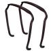 Qufiiry Curly Hair Headbands 2 Pcs Sunglasses Headband Brown Square Headband Unisex Hairstyle Fixing Tool for Curly Thick Hair 1 count (Pack of 2)