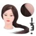 Puppet Head Hair Practice Doll - 20 Human Hair Training Head for Hairdressers | Ideal for Hair Cutting & Styling - Buy Online on GoSupps.com