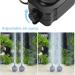 Flintronic Aquarium Air Pump - Quiet Oxygen Pump Kit for 5-300L Fish Tanks | Includes Silicone Hose Air Stone & T-Plug - #1 Mini Aqua Rental Pump 8W Double Hole Black - Buy Online on GoSupps.com