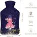 Dreamy Girl Hot Water Bottle with Plush Cover | Hand Warmer for Adults & Kids - 26.5x15.3cm - Buy Online on GoSupps.com