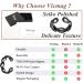 Vicmag Women Adjustable Copper Magnetic Rings - 2PCS 7X Magnets, 3500 Gauss, Pure Copper, Leaf Black - Jewelry Gift Box Included - Buy Online on GoSupps.com