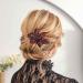 Black Flower Hair Clip with Red Rhinestone - Elegant Bridal Hair Accessory for Women - Buy Online on GoSupps.com