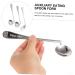 Buy Lurrose Left-Handed Cutlery Set - Angled Spoon & Fork for Easy Feeding - Stainless Steel 17x4.5cm | Ideal for Patients - Buy Online on GoSupps.com