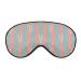 Cute Frog Blue and Pink Striped Sleep Mask Eye Cover for Sleeping Blindfold with Adjustable Strap Blocks Light Night Travel Nap for Men Women