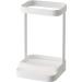 Yamazaki 5062 Hair Iron Stand with Heat Resistant Tray White Approx. 4.1 x 4.1 x 6.5 inches (10.5 x 10.5 x 16.5 cm) Tower Hair Iron Holder White Hair Iron Stand with Heat Resistant Tray