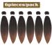 Shop Easy Braid Antiensy Braiding Hair | Itch-Free Synthetic Fiber Crochet Extensions - 6 Pack Yaki Texture 40cm | 1B/30# - Buy Online on GoSupps.com
