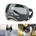 NAMSAN Dog Goggles Medium-Large Breed UV Dog Sunglasses Magnetic Clear Black Lens Windproof Snow Sports Pet Glasses, Green Green/Dark Grey Lens
