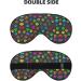 Colorful Dog Paw Print Eye Mask | Unisex Soft Sleeping Mask with Adjustable Strap - Buy Online on GoSupps.com