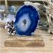 JUKUCKV Natural Blue Crystal Agate Slice Spiritual Support Decor for Home & Office - Buy Online on GoSupps.com
