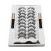 10 Pairs Magnetic Eyelashes And Eyeliner Kit Reusable 3D Magnetic False Lashes Extension No Needed For Makeup Magnetic Eyelash Kit Natural Look Magnetic Eyelash Kit With Applicator Tool