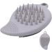 Face Scrubber | Double Side Silicone Face Scrub Brush | Manual Hair Scrubber Handheld Scrubber for Deep Cleaning Skin Light Gray - Buy Online on GoSupps.com