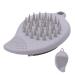 Facial Scrubber Facial Scrubber - Double Sided Silicone Face Scrubber Manual Hair Scrubber Handheld Scrubber for Deep Cleaning Light Grey