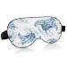 Sleep Mask Light Blocking Manta Ray Sea Animal Eye Mask for Sleeping with Adjustable Strap Soft Lightweight Eye Cover Blindfold for Men Women Work Travel Naps