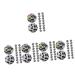 SEWACC 100 Pcs Silicone Bead Set Baby Pacifier Chain Silica Gel Molar As Shownx5pcs 1.5X1.5X1.5CMx5pcs
