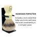 Parker Safety Razor Silvertip Badger Shaving Brush Set with Stand - Extra Dense Bristles - Long Handle for Shaving Mug - Ivory Color - Buy Online on GoSupps.com