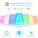 Homeweeks 100ml Colorful Essential Oil Diffuser - Adjustable Mist Mode, Auto Off - Aroma Diffuser for Bedroom/Office/Trip - Basic White - Buy Online on GoSupps.com