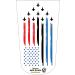 American Flag Fighter Jets Amputee Stump Sock - Heal with Appeal, V1, 3Ply - Buy Online on GoSupps.com