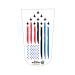 Heal with Appeal Amputee stump sock American Flag Fighter Jets V1 3Ply stump sock