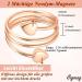 Cigmag 2PCs Lymphatic Drainage Magnetic Finger Rings for Women - 99% Pure Copper Adjustable & Gift Box (Rose Gold Heart) - Buy Online on GoSupps.com