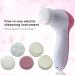 Smooth Skin 5 In 1 Facial Cleansing Brush Long Handle Bath Shower Brush With 5 Brush Heads Natural Easy Storage Daily Supplies Face Scrubber - Buy Online on GoSupps.com