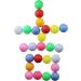 Assorted Color 50 Pack Beer Pong Balls - Washable Plastic Table Tennis Balls by TADICK - Buy Online on GoSupps.com