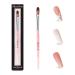 MelodySusie Kolinsky Acrylic Nail Brush 66% Kolinsky Hair Professional Nail Art Brush for Acrylic Application Aurora Collection Fine Glitter Brush Size 8 8 Pink