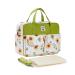 SONARIN Stylish Large Capacity Baby Nappy Changing Tote Bag Waterproof Baby Changing Bag Satchel Messenger Bag Portable Travel Diaper Bag with Shoulder Strap & Changing Mat Sunflower