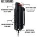 Police Magnum Bulk Pepper Spray Keychain Self Defense- Tactical Maximum Strength- Belt Clip Safety Key Chains for Women & Men- Made in The USA 7 Pack Black - Buy Online on GoSupps.com