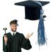 Graduation Hat Hair Clip | 3D Doctoral Hat Hair Clip Headband - Graduation Party Dress up Photo Decoration Supplies Hat Inserts Graduation Accessories for Kids Adults Blue - Buy Online on GoSupps.com