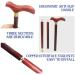 Walking Stick Wooden Cane The Elderly Lightweight Folding Crutches Anti Skid Sticks Portable Wood Sticks Red Red Beautiful Scenery - Buy Online on GoSupps.com