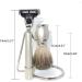 Lefeda Men's Shaving Brush | Stylish 3-Layer Razor Holder | Pure Roof Hair | Travel Size 11x13.5cm | International Shipping - Buy Online on GoSupps.com