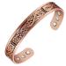 VicMAG copper magnet hardship for men for arthritis-pain relief therapy argument straps Massive pure copper cuff bracelet adjustable size with gift box (copper Ireland)