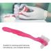 Portable Denture Cleaning Brush for Elderly - Plaque Removal Toothbrush for False Teeth - Pink Denture Brush for Home & Travel - Buy Online on GoSupps.com