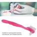 Denture Brush for Soft Plaque Removal - Ergonomic Double-Sided False Teeth Brush for Home & Travel (Pink) - Ideal for Elders - Buy Online on GoSupps.com