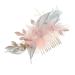 FRCOLOR 1 Piece Comb Hair Accessories Hair Care Accessories Handmade Hair Decoration Fashion Hairpin Alloy Bridal Flower Headpiece