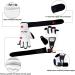 Leather Kickboxing Gloves for Women, Kids, and Men | Half Finger MMA Boxing Gloves in Black and White | Ideal for Karate, UFC, and Taekwondo | Sparring Gloves in Medium Size - Buy Online on GoSupps.com