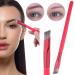 2Pcs Multi-Function Eyebrow Brush Set for Smoky Makeup and Hairline Drawing - Easy to Clean Red Brushes - Buy Online on GoSupps.com