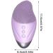Cleansing Facial Brush | Soft Silicone Electric Exfoliator Rechargeable Waterproof Vibrating Simple Skin Care Tools for Deep Cleansing Exfoliation & Enhances Absorption Purple (English) - Buy Online on GoSupps.com
