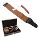 Manual Beard Shaver & Barber Shaving Kit | Straight Brush Strop Wooden Box - Premium Face Grooming Tool for Home & Barbershop - Buy Online on GoSupps.com