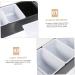 Alipis Box Dog Fruit Box Food Tray Sectional Food Serving Containers Dry Fruit Container Dried Fruit Plate 49.5X15.5X9CM Black - Buy Online on GoSupps.com