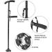 Walking Cane Folding Trekking Poles Double Handle Design with Flashlight Led Lights Adjustable Walking Stick for Old Men Get Up and Go - Buy Online on GoSupps.com