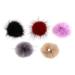 Minkissy nail poms 5pcs fluffy plush ball magnet pompoms jewelry manicure design accessories for DIY nail art (occasional color)