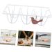Angoily Egg Rack Egg Display Stands Fridge Containers Egg Holder Tray Eggs Refrigerator Iron Dispenser White White 18X12X5.5CM - Buy Online on GoSupps.com